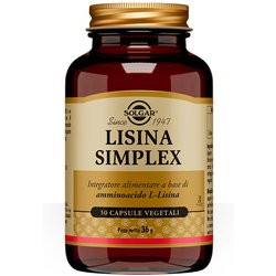 Solgar Lisina Simplex Integratore Alimentare, 50 Capsule Vegetali
