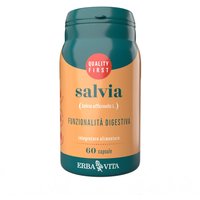 Erba Vita Monoplanta - Salvia Integratore Funzionalità Digestiva, 60 Capsule