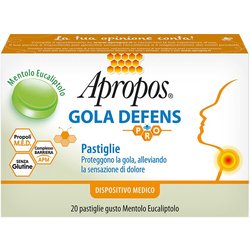 Apropos Gola Defens - Pro Pastiglie Gola Dispositivo Medico Mentolo, 20Pastiglie