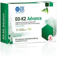 EOS D3-K2 Advance Integratore Alimentare, 60 Compresse Masticabili