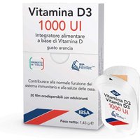 IBSA Vitamina D3 1000 Ui Integratore Alimentare, 30 Film Orodispersibili