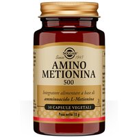 Solgar Amino Metionina 500 Integratore Alimentare, 30 Capsule Vegetali