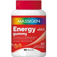 Massigen Energy Gummy Integratore Ricarica e Energia, 60 Caramelle