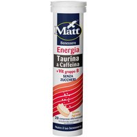 Matt Benessere - Energia Taurina e Caffeina, 20 Compresse effervescenti