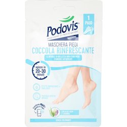 Podovis Maschera Piedi Coccola Rinfrescante, 1 Paio Di Calzari
