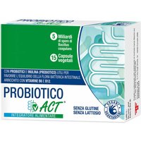 Linea Act Probiotico ACT Integratore di Probiotici con Vitamine B, 15 Capsule