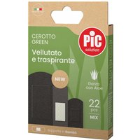 Pic Green - Cerotto Vellutato e Traspirante Garza con Aloe Vera, 22 cerotti mix