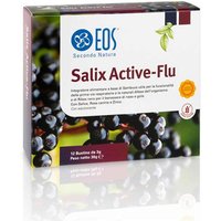 EOS Salix Active-Flu Integratore Vie Respiratorie Gusto Arancia, 12 Bustine