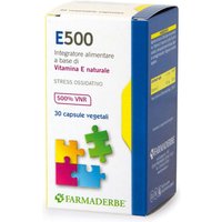 Farmaderbe E500 Integratore Alimentare con Vitamina E, 30 Capsule