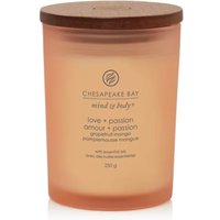 Yankee Candle Love & Passion - Candela Profumata Pompelmo e Mango Media, 250g