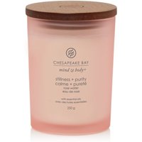 Yankee Candle Stillness & Purity - Candela Profumata Acqua di Rose Media, 250g