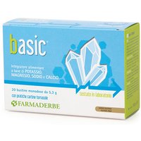 Farmaderbe Basic Integratore Potassio Magnesio Socio Calcio, 20 Bustine