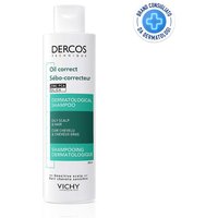 Vichy Dercos Technique - Oil Control Shampoo Sebo Regolatore Trattante, 200ml