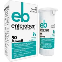 Enteroben 50 Miliardi - Integratore di fermenti lattici ad azione probiotica, 30 capsule vegetali