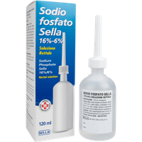 Sella Clisma Adulti - Soluzione rettale sodio fosfato Sel per la stitichezza, 1 flacone da 120 ml