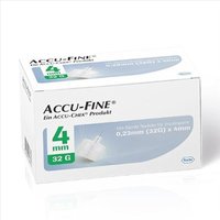 Roche Accu Chek Accu Fine Ago Per Penna Da Insulina 4mm 32G, 100 Pezzi