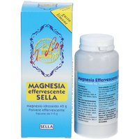 Sella Magnesia Effervescente al Limone - Integratore Sella magnesio idrossido per acidità, 115 g