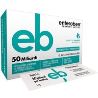 Enteroben 50 Miliardi - Integratore di fermenti lattici vivi, 10 bustine orosolubili