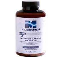 Rougj Group Magnitudo 48.12 Prima - Integratore preallenamento con caffeina per l'energia, 196 compresse