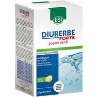 ESI Diurerbe Forte - Integratore Pocket Drink Drenante Gusto Limone, 24 Stick