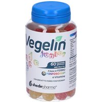 Shedir Pharma Vegelin Junior - Caramelle gommose Shedir Pharma ad azione ricostituente, 60 pezzi
