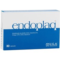 Uga Nutraceuticals Endoplaq - Integratore per la funzione cardiaca e il microcircolo, 30 capsule