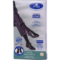 Sauber Uomo 70 den nero taglia grande - Calza anatomica filato QSkin per la circolazione, 1 paio
