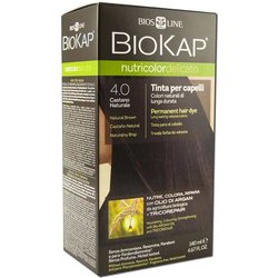Bios Line Biokap Nutricolor - Tinta Delicato Nuance 4.0 Castano Naturale, 140Ml