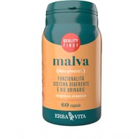 Erba Vita Monoplanta - Malva Integratore Digestione e Vie Urinarie, 60 Capsule