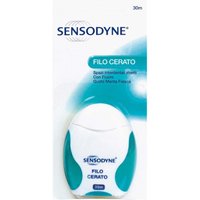 Sensodyne Filo Interdentale Cerato con Fluoro Gusto Menta Fresca 30m, 1 Pezzo