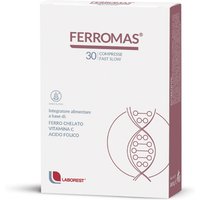 Laborest Ferromas Integratore di Ferro Vitamina C e Acido Folico, 30 Compresse