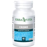 Erba Vita Minerali - Cromo Integratore Metabolismo Macronutrienti, 60 Capsule