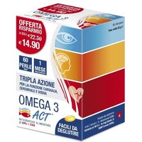 Linea Act Omega 3 Act Integratore Alimentare 60 Perle Mini