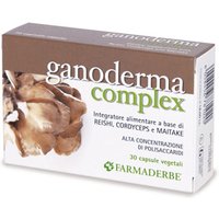 Farmaderbe Ganoderma Complex Integratore Alimentare, 30 Capsule Vegetali