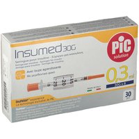 Pic Insumed - Siringa Per Insulina 0.3 ml Ago G30 x 8mm, 30 Pezzi