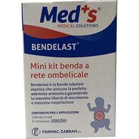 Med's Bendelast Mini Kit Benda A Rete Ombelicale, 3 bende e 3 compresse