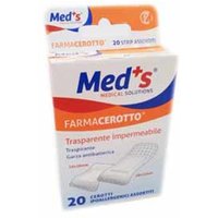 Med's Farmacerotto - Cerotto Strips Polietilene Formato Medio Assortiti, 20Pezzi