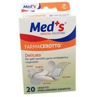 Med's Farmacerotto - Cerotto Strips Tnt Delicato Assortiti, 20 Pezzi