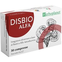 Herboplanet Disbio Alfa - Integratore per le difese immunitarie con reishi, 30 compresse
