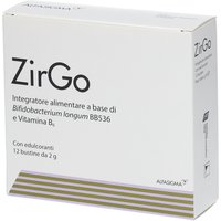 Alfasigma ZirGo - Integratore probiotico in bustine, 12 bustine da 2 g