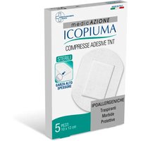 Icopiuma Medicazione Compresse Adesive Tnt Sterili 10 X 12 cm 5 Pezzi