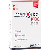 UGA Nutraceuticals Meaquor 1000 - Integratore di omega-3 per la funzione cardiaca, 60 capsule