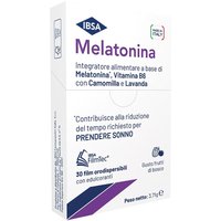 IBSA Melatonina Integratore Alimentare Sonno e Rilassamento, 30 film orali