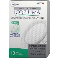 Icopiuma Compresse Oculari Adesive Tnt 6,5 x 9,5 cm 10 Pezzi