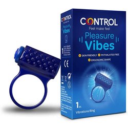 Control Pleasure Vibes Anello Vibrante, 1 Pezzo