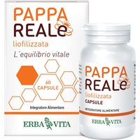 Erba Vita Pappa Reale - Pappa Reale Liofilizzata Integratore Difese, 60 Capsule