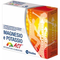 Linea Act Magnesio e Potassio Integratore Alimentare, 14 bustine