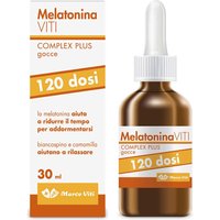 Marco Viti Complex Plus Integratore Melatonina in Gocce 120 Dosi, 30ml