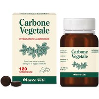 Marco Viti Carbone Vegetale Integratore Alimentare, 120 Compresse