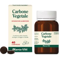 Marco Viti Carbone Vegetale Integratore Alimentare, 40 Compresse
